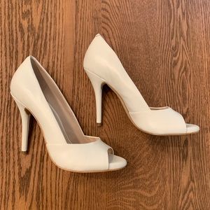 BCBGeneration White Peep-Toe Pump